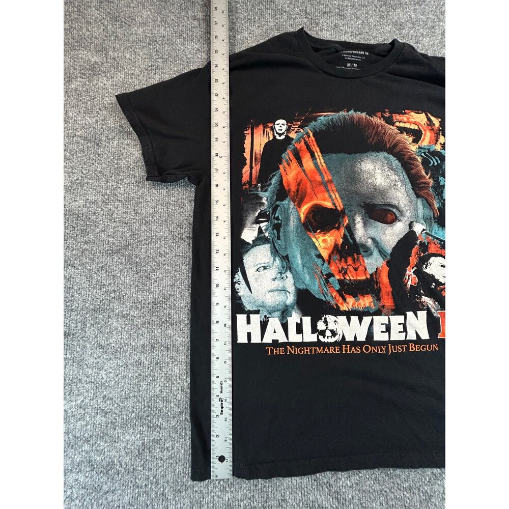 Halloween II Michael Myers Graphic Horror Movie T-Shirt Men's Medium Black - Picture 6 of 6